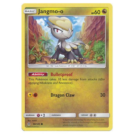 Pokemon - Sun & Moon - Guardians Rising - Jangmo-o - 98/145