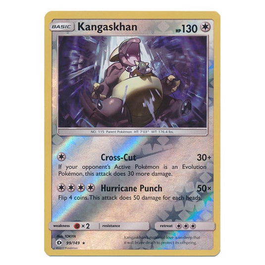 Pokemon - Sun & Moon - Base Set - (Reverse Holo) - Kangaskhan - 99/149