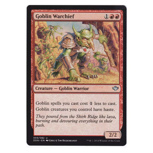 Magic the Gathering - Speed VS Cunning - Goblin Warchief - 9/82