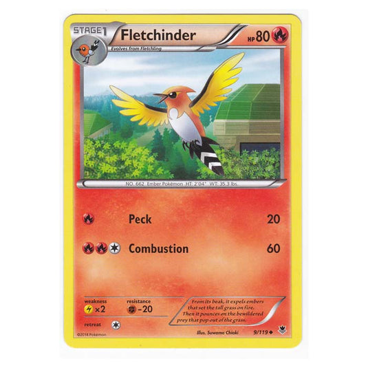 Pokemon - XY Phantom Forces - Fletchinder - 9/119