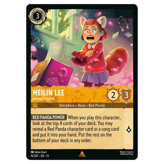Lorcana - Attack of the Vine - Meilin Lee - Losing Control (Rare) - 16/207