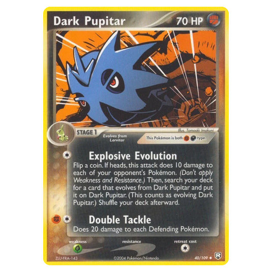 Pokemon - EX Team Rocket Returns - Dark Pupitar - 040/109