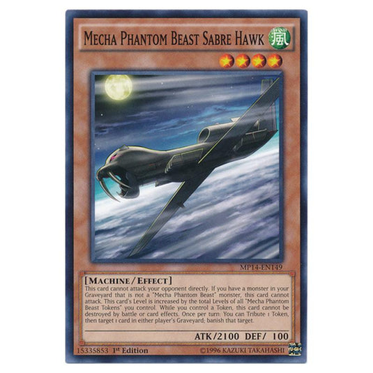 Yu-Gi-Oh! - 2014 Mega-Tin Mega Pack - Mecha Phantom Beast Sabre Hawk (Common) MP14-EN149