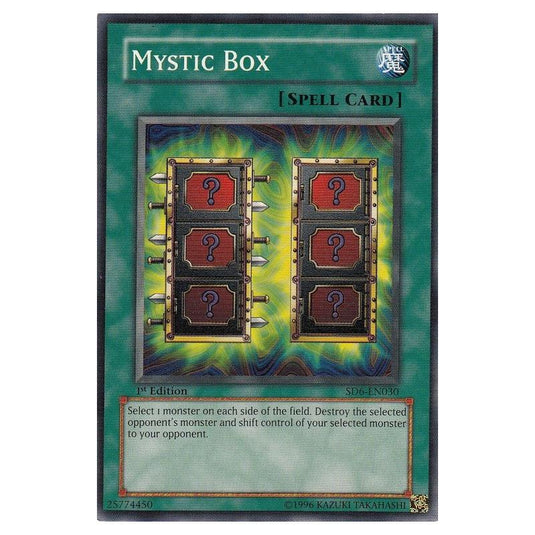 Yu-Gi-Oh! - Structure Deck - Spellcaster's Judgment - Mystic Box (Common) SD6-EN030