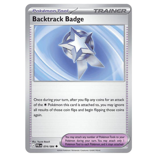 Pokemon - Mega Evolution - Pitch Black - Backtrack Badge - 074/084