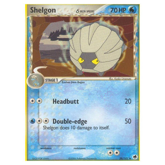 Pokemon - EX Dragon Frontiers - Shelgon δ Delta Species - 038