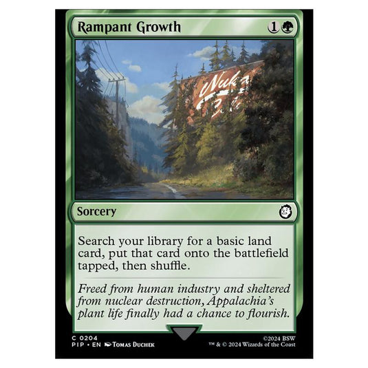 Magic The Gathering - Universes Beyond - Fallout - Rampant Growth - 0204