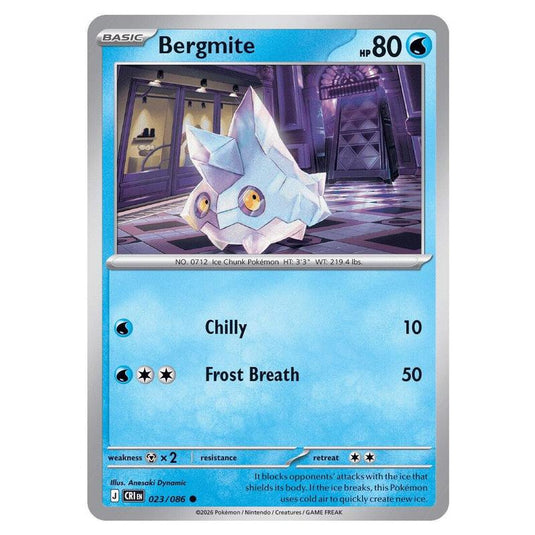 Pokemon - Mega Evolution - Chaos Rising - Bergmite - 023/086