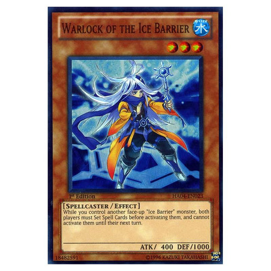 Yu-Gi-Oh! - Hidden Arsenal 4 - Trishula's Triumph - Warlock of the Ice Barrier (Super Rare) HA04-EN023