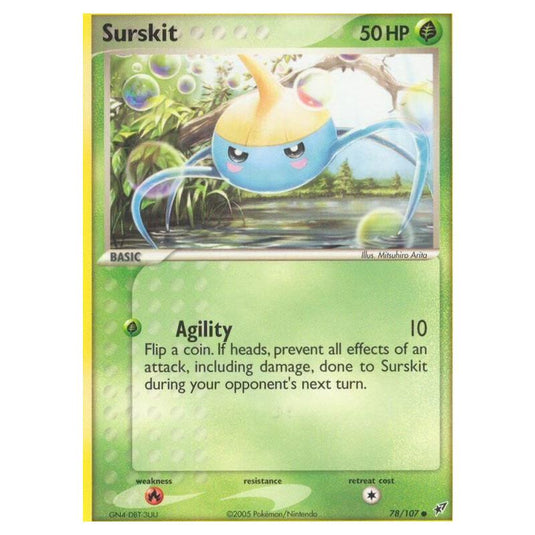 Pokemon - EX Deoxys - Surskit - 078/107