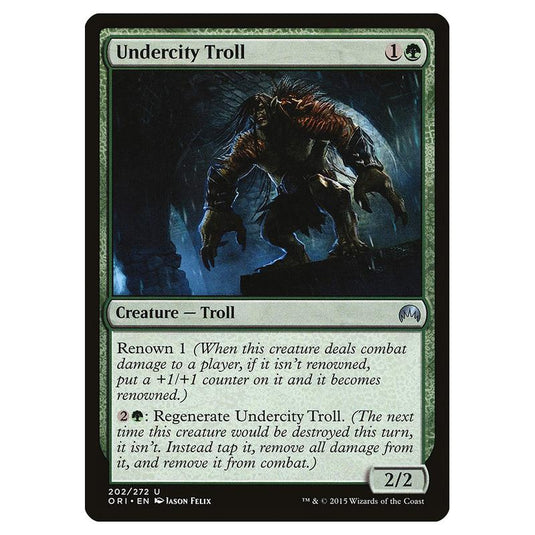 Magic The Gathering - Magic Origins - Undercity Troll - 202/272 (Foil)