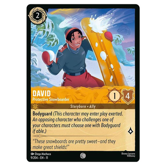 Lorcana - Winterspell - David - Protective Snowboarder (Common) - 009/204