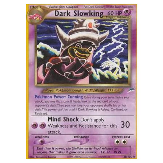 Pokemon - Neo Destiny - Dark Slowking - 020/105 Pokemon - Neo Destiny - Dark Slowking - 020/105