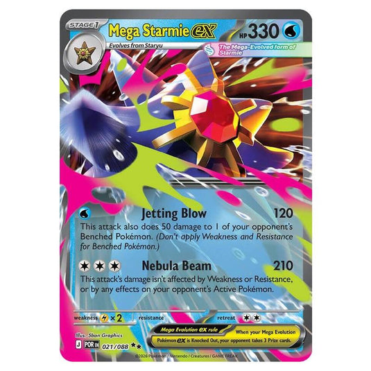 Pokemon - Mega Evolution - Perfect Order - Mega Starmie ex - 021/088