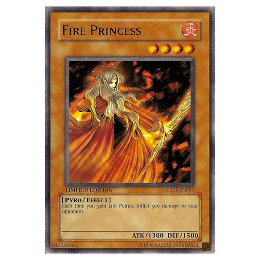 Yu-Gi-Oh! - Gold Series - Fire Princess (Common) GLD1-EN005