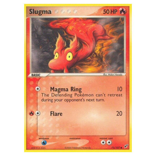 Pokemon - EX Deoxys - Slugma - 075/107