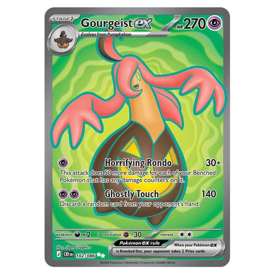 Pokemon - Mega Evolution - Chaos Rising - Gourgeist ex - 102/086