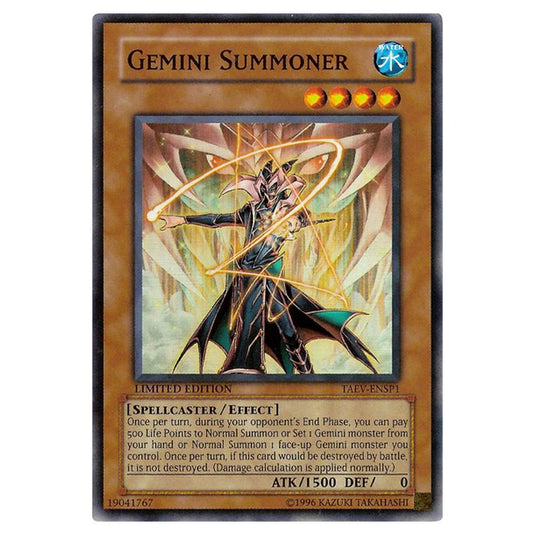 Yu-Gi-Oh! - Tactical Evolution Sneak Peek Participation Card - Gemini Summoner (Super Rare) TAEV-ENSP1