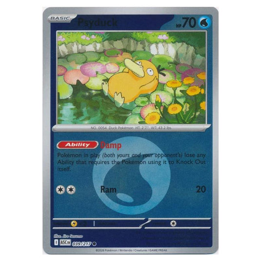 Pokemon - Mega Evolution - Ascended Heroes - Energy Reverse Holo - Psyduck - 039/217