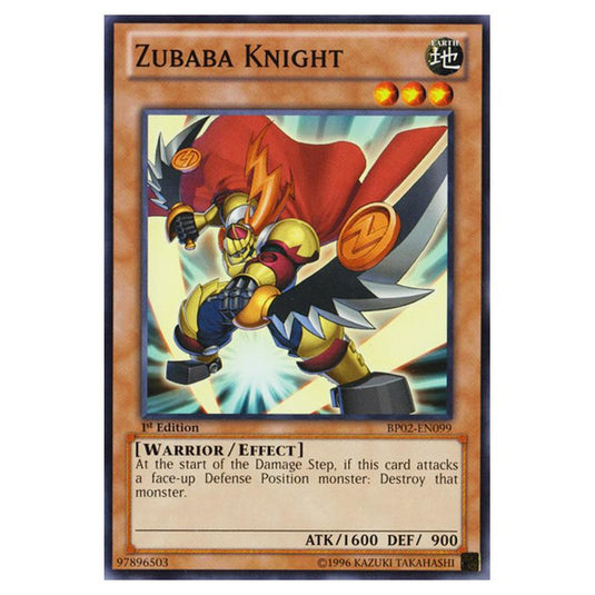 Yu-Gi-Oh! - Battle Pack 2 - War of the Giants - Zubaba Knight (Common) BP02-EN099
