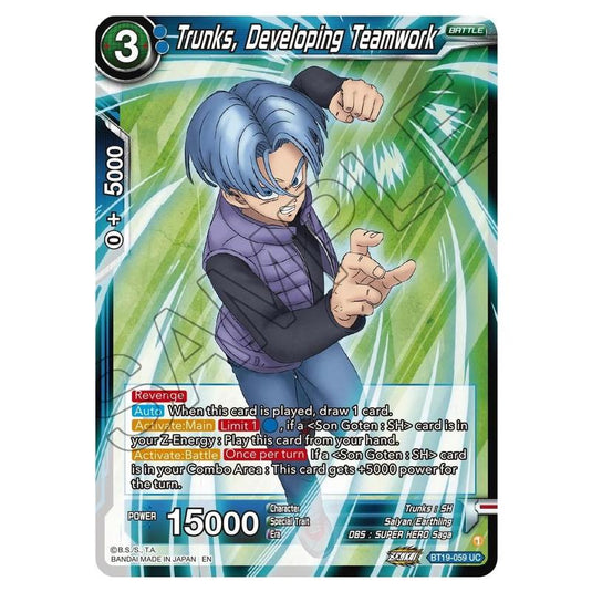 Dragon Ball Super - Fighter's Ambition - Trunks, Developing Teamwork - BT19-059