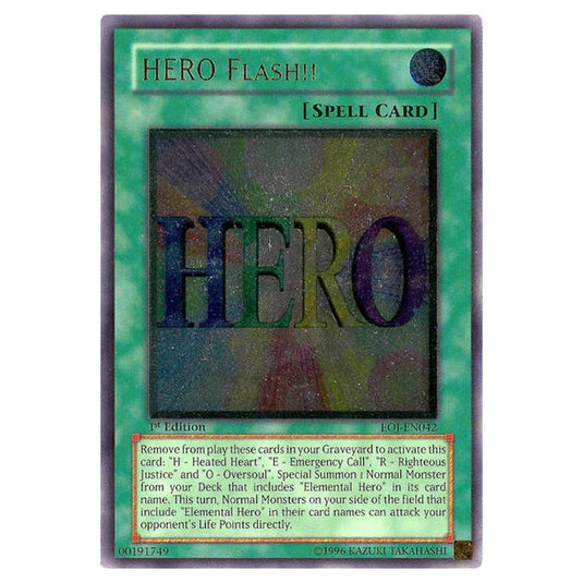 Yu-Gi-Oh! - Enemy of Justice - Hero Flash!! (Ultimate Rare) EOJ-EN042