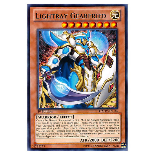 Yu-Gi-Oh! - Galactic Overlord - Lightray Gearfried (Rare) GAOV-EN034