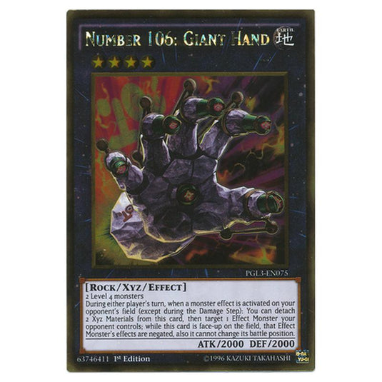 Yu-Gi-Oh! - Premium Gold - Infinite Gold - Number 106: Giant Hand (Gold Rare) PGL3-EN075