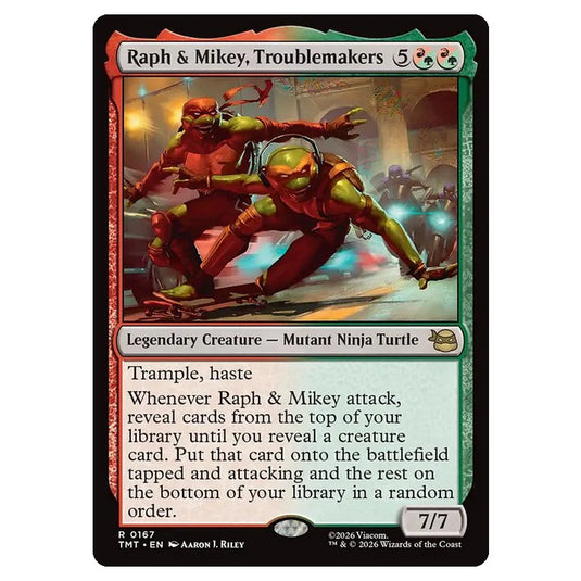 Magic The Gathering - Teenage Mutant Ninja Turtles - Raph & Mikey, Troublemakers - 0167