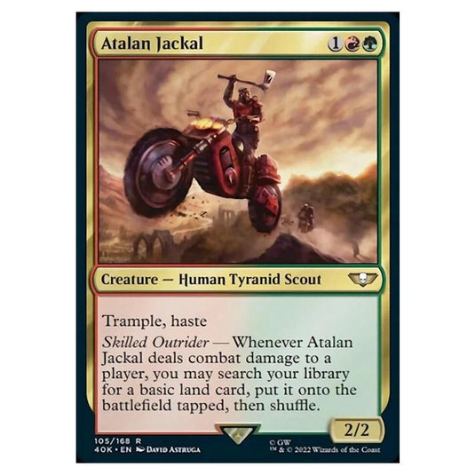 Magic The Gathering - Universes Beyond - Warhammer 40k - Atalan Jackal - 105/168