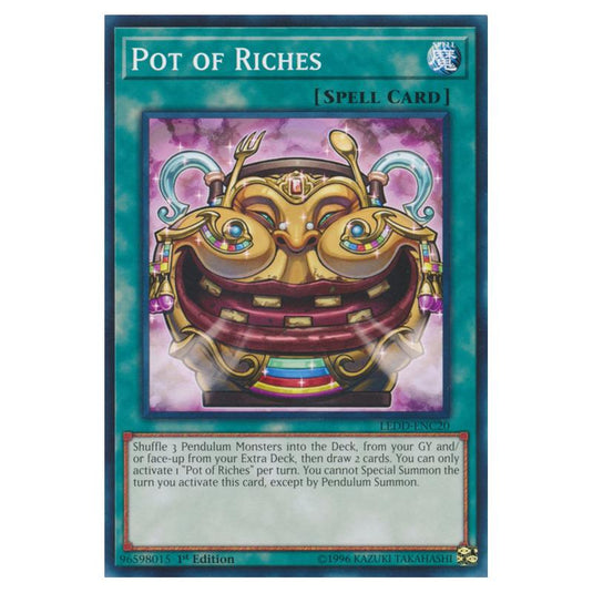 Yu-Gi-Oh! - Legendary Dragon Decks - Pot of Riches (Common) LEDD-ENC20