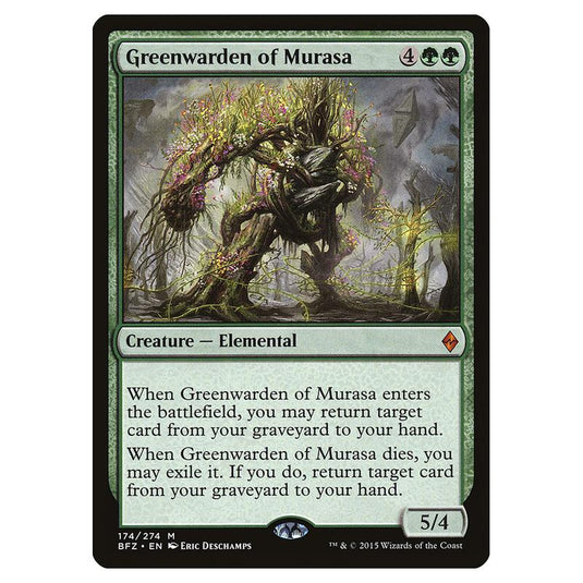 Magic The Gathering - Battle For Zendikar - Greenwarden Of Murasa - 174/274