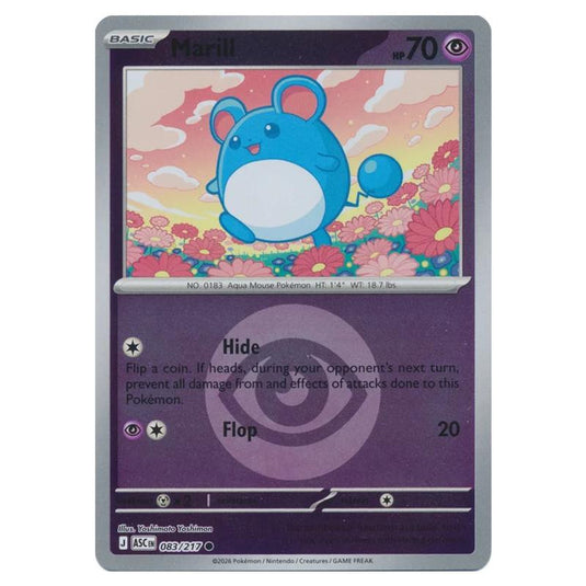 Pokemon - Mega Evolution - Ascended Heroes - Energy Reverse Holo - Marill - 083/217