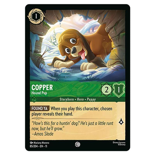 Lorcana - Winterspell - Copper - Hound Pup (Common) - 085/204