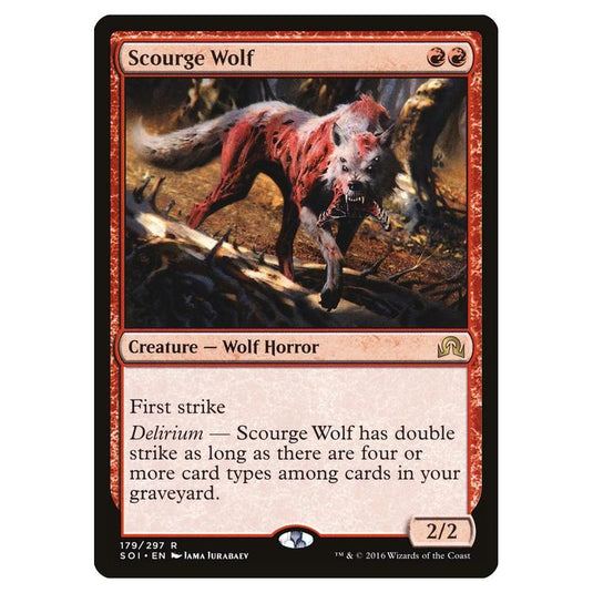 Magic the Gathering - Shadows over Innistrad - Scourge Wolf - 179/297