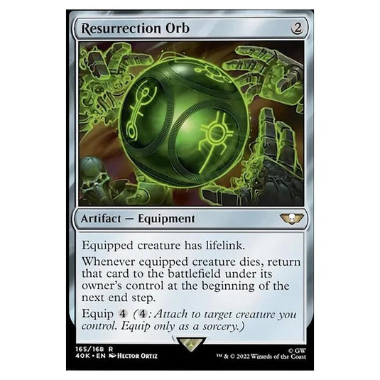 Magic The Gathering - Universes Beyond - Warhammer 40k - Resurrection Orb - 165/168