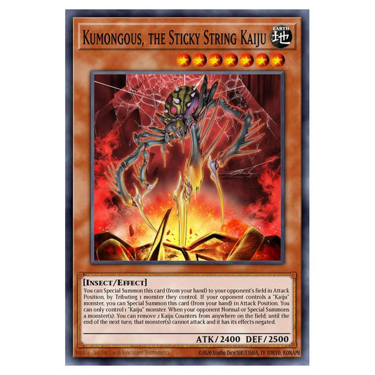 Yu-Gi-Oh! - Structure Deck - Beware of Traptrix - Kumongous, the Sticky String Kaiju (Common) SDBT-EN010