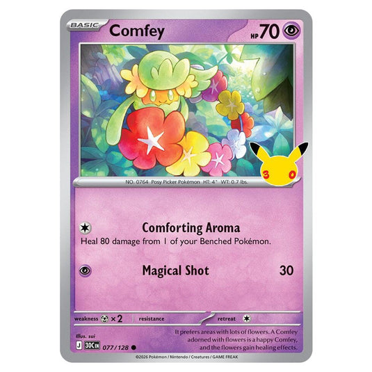 Pokemon - 30th Celebration - Comfey - 077/128