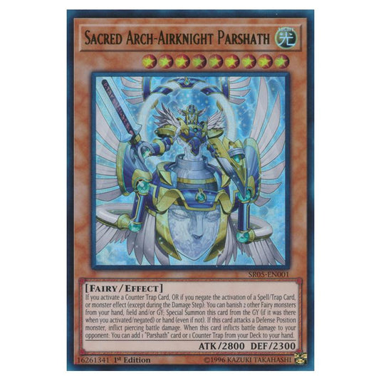 Yu-Gi-Oh! - Structure Deck - Wave of Light - Sacred Arch-Airknight Parshath (Ultra Rare) SR05-EN001