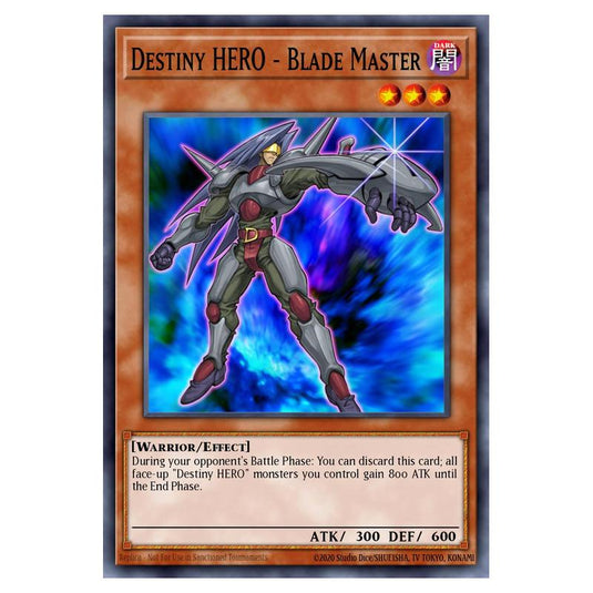 Yu-Gi-Oh! - Speed Duel GX - Duel Academy Box - Destiny HERO - Blade Master (Common) SGX1-ENB04