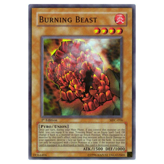 Yu-Gi-Oh! - Magician\'s Force - Burning Beast (Common) MFC-016