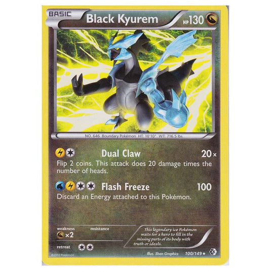 Pokemon - Black & White - Boundaries Crossed - Black Kyurem 100/149