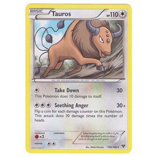 Pokemon - XY Base Set - Tauros - 100/146