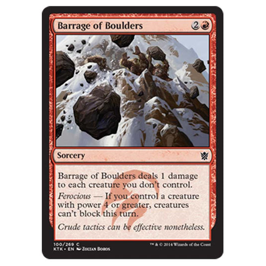 Magic the Gathering - Khans Of Tarkir - Barrage of Boulders - 100/269