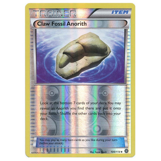 Pokemon - XY - Steam Siege - (Reverse Holo) Claw Fossil Anorith - 100/114