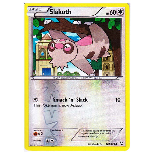 Pokemon - Black & White - Dragons Exalted - (Reverse Holo) Slakoth - 101/124