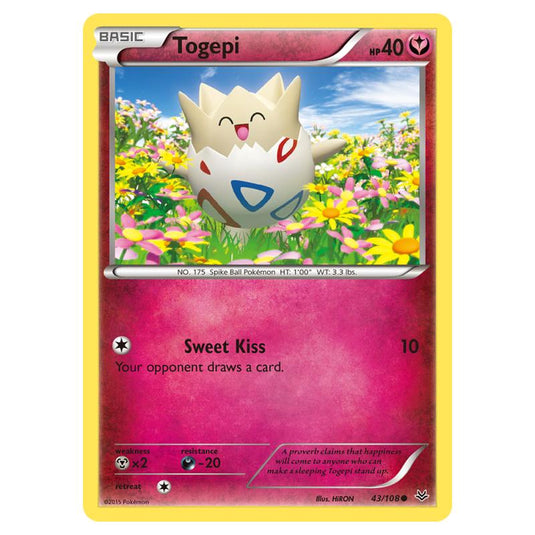 Pokemon - XY - Roaring Skies - Togepi - 43/108 (Reverse Holo)