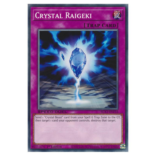 Yu-Gi-Oh! - Speed Duel GX - Duel Academy Box - Crystal Raigeki (Common) SGX1-ENF16