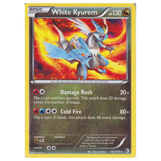 Pokemon - Black & White - Boundaries Crossed - White Kyurem 102/149