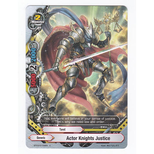 Future Card Buddyfight - Drums Adventures - Actor Knights Justice - 102/105